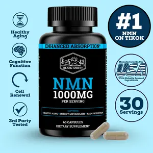 Black Forest Supplements NMN 1000MG | Enhanced with BioPerine for 3X Absorption