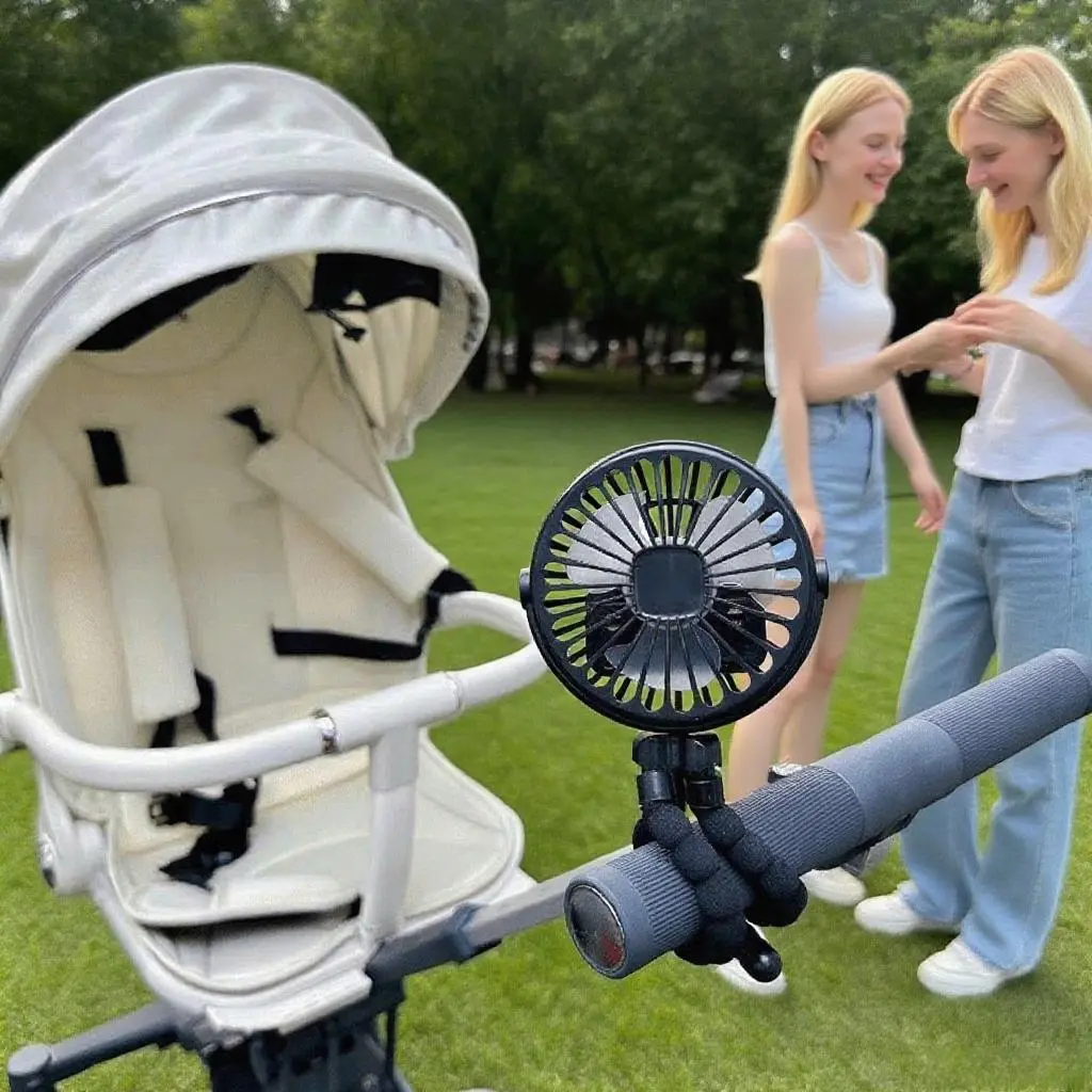 Portable Handheld Fan, USB Rechargeable Mini Fan with Flexible Tripod, Rechargeable Personal Fan, Multifunctional Small Fan for Outdoor, Home, Gym, Cycling, Hiking, Camping, Travel Fan, Summer Personal Fan, Portable Fans Rechargeable
