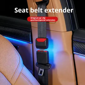 Universal Car Seat Belt Buckle Holder and Extender for Rear Seat Easy Fastening Durable Auto Parts Fit Most Vehicles