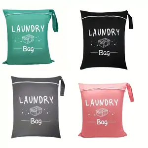 2pcs Large Travel Laundry Bag Washable Wet Dry Bag Diaper Bag Dirty clothes Bag swimsuit Workout Bag for Gym Clothes Laundry Wet Clothes Swimming Pool Yoga College Dorm Laundry Accessory
