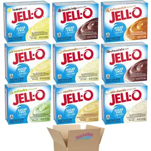 Jell-O Sugar Free Instant Pudding & Pie Filling Mix, Variety, 9 Flavors