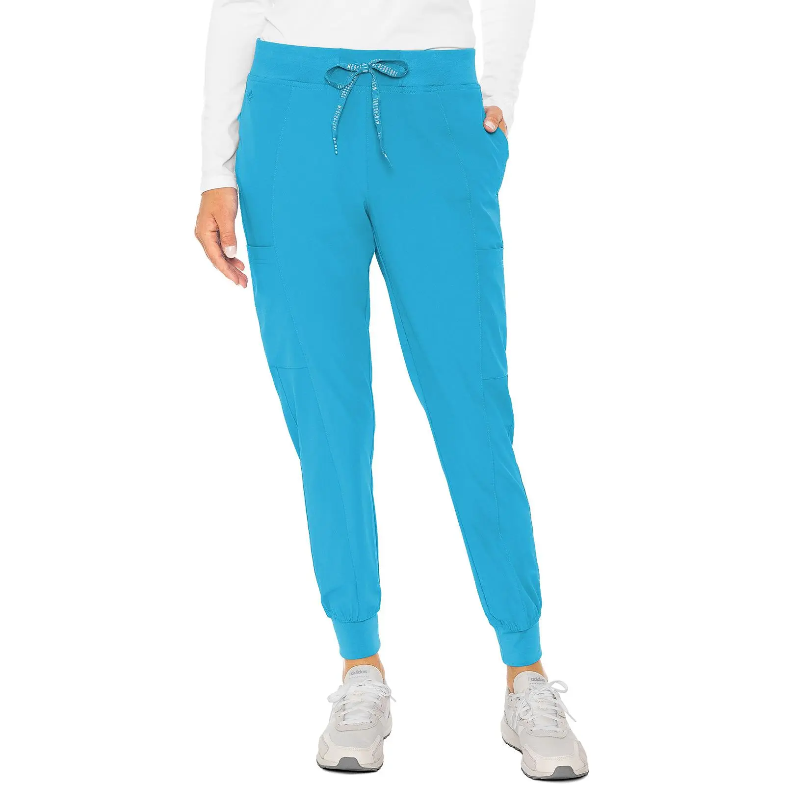Clearance Med Couture Peaches Seamed Jogger Scrub Pants