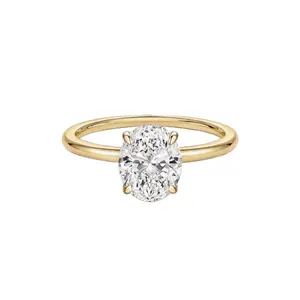 925 Sterling Silver Engagement Rings Oval Cut Solitaire Cubic Zirconia CZ Wedding Promise Rings for Her Wedding Bands for Women Size 3-11