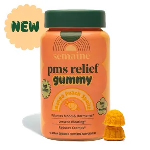 PMS Relief Gummy: Menstrual Cramp Relief: No More Period Cramps, Mood Swings, or Bloating. PMS Supplement for Happy Hormones and Period Relief