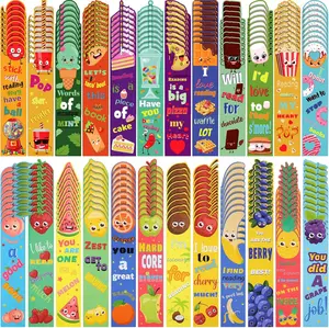 216 count Fruit Scented Bookmarks Scratch and Sniff Bookmarks Fun Classroom Smelly Bulk for  Students Teens School, 24 Styles