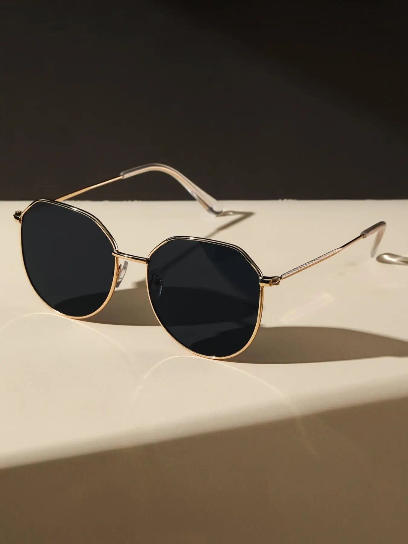 Vintage Geometric Frame Sunglasses, Sunglasses for Women, Fashionable Men Sunglasses for Outdoor