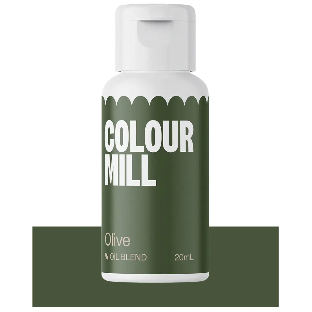 Colour Mill Oil-Blend Food Coloring, 20 Milliliters, Olive