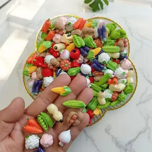 20/30pcs Mini Vegetable Decorations, Realistic Resin Faux Vegetables, Versatile Plant Figurine Models, Home Decor Accessory for Home Décor