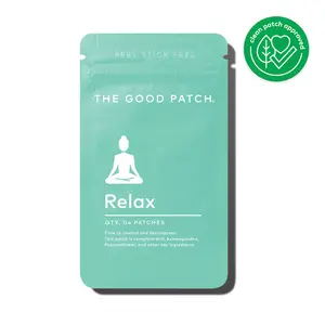 The Good Patch Relax - 04 Patches with Ashwagandha Rhodiola & Passionflower for Evening Calm & Stress Relief