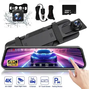 【DealsForYou】1080P 10-Inch Full Touch Dual Lens Dash Cam, Front & Rear Auto Accessories, Car Footage Camera, Rearview Camera, Ideal Gift for Car Accessories Enthusiasts