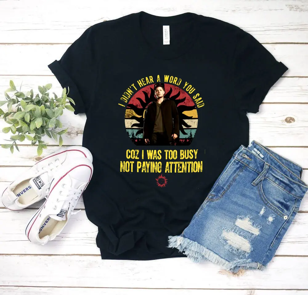 Dean Winchester Jensen Ackles Supernatural Vintage T-shirt