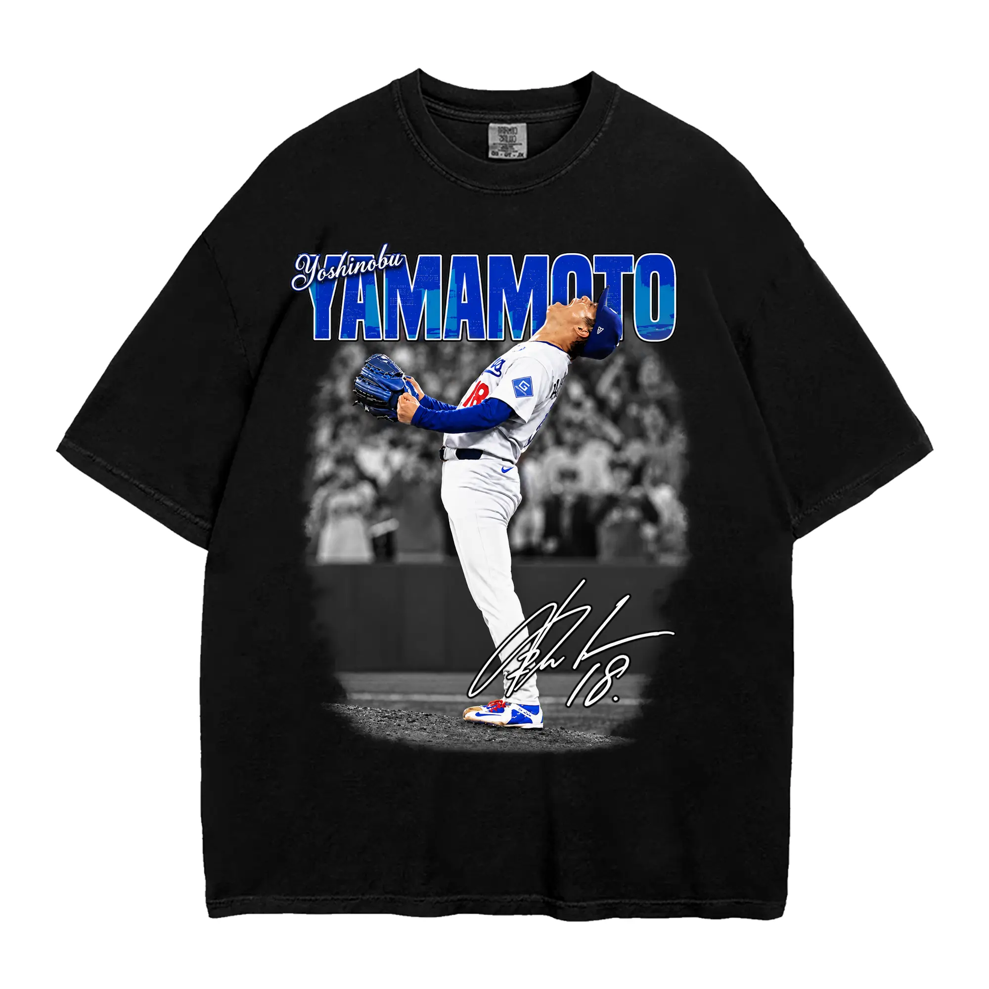 Yamamoto Shirt,Los Angeles Baseball Player Shirt, Vintage Baseball Slugger Graphic Tee, Old School Los Angeles Baseball Fan Shirt, Oversized Baseball Tee