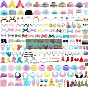 26 pcs Mini Cat And Dog figures Accessories Clothing Set Random Collection, Cute Pet Costume, Perfect Gift for Valentine's Day gift Animal Lovers, Unique Toy Accessory for lps Fan, Doll clothes set