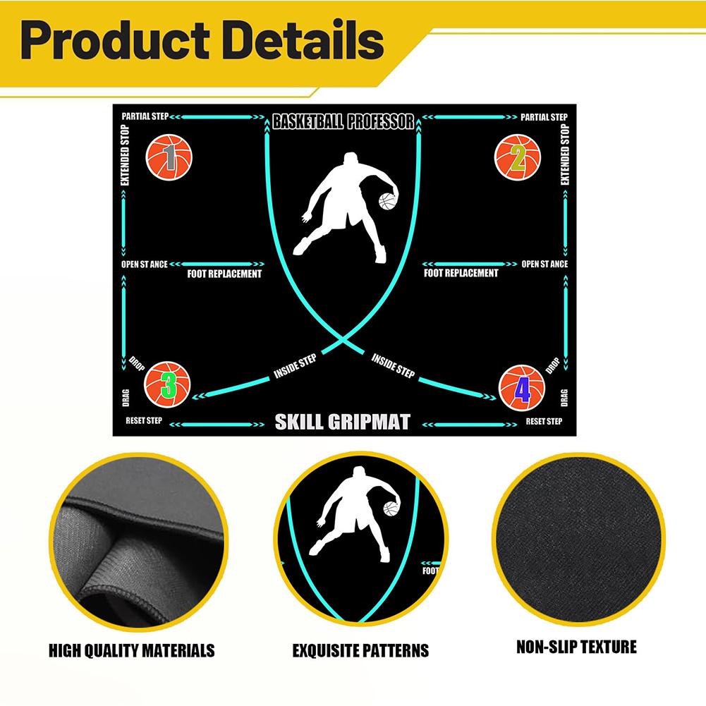 Portable basketball footwork training mat non slip and quiet improves speed and coordination suitable for home and outdoor use