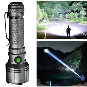 LED Flashlight Super Bright,10000 Lumens, 5000mAh/4000mAh, Ultra Bright Portable Camping Flashlight, Waterproof Flash Light for Camping, Night Outdoor Emergency Lighting summerwins