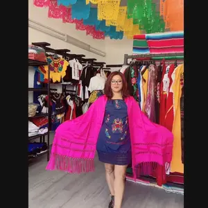 Rebozo,Shawl,scarf,Authentic Mexican Elegance: pink  Rebozo Tradition,
