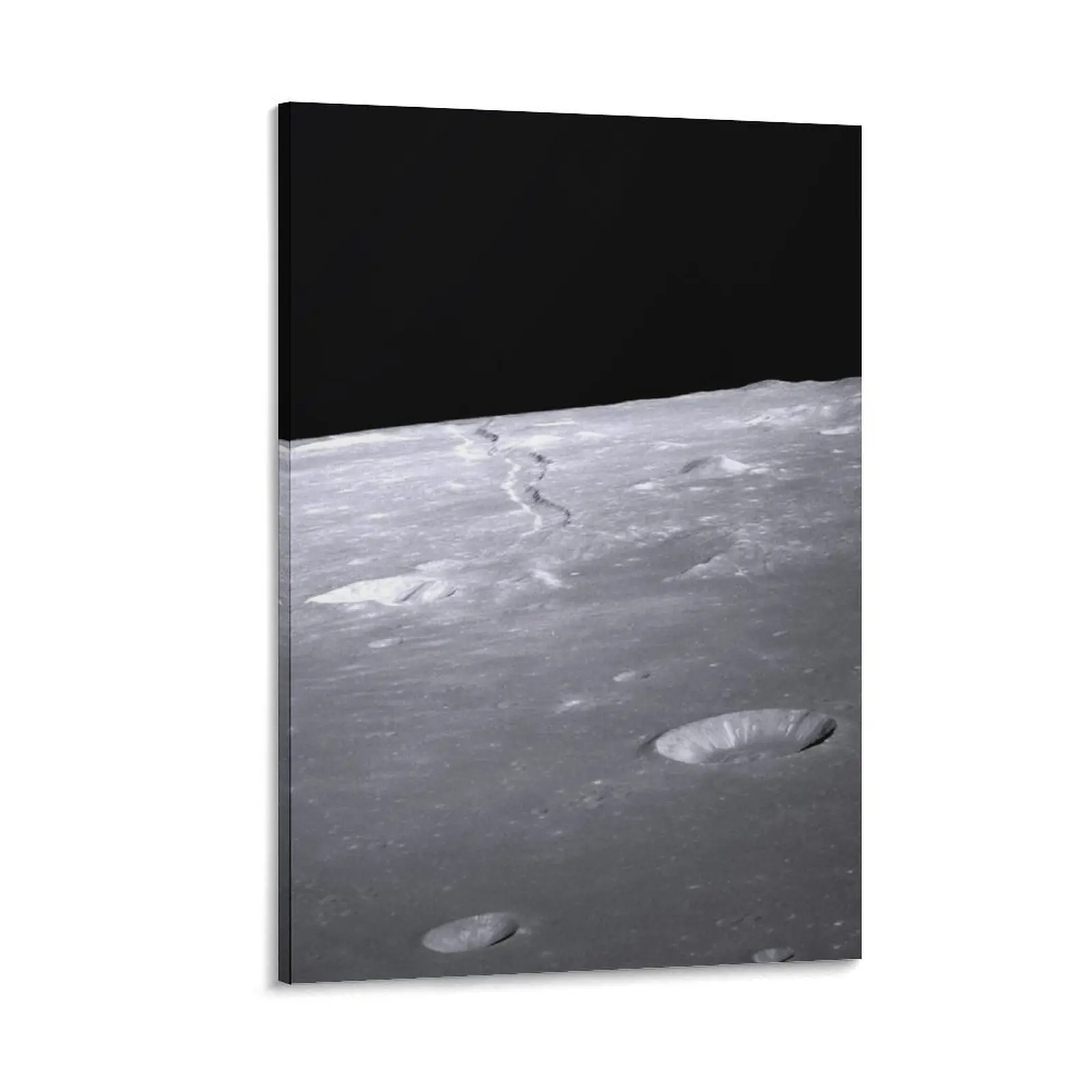 Artistic Customizable Moon Scene Steps Print Poster - Framed Painting, Canvas Wall Art Decoration for Bedroom, Home & Office Gift, Multi-Size