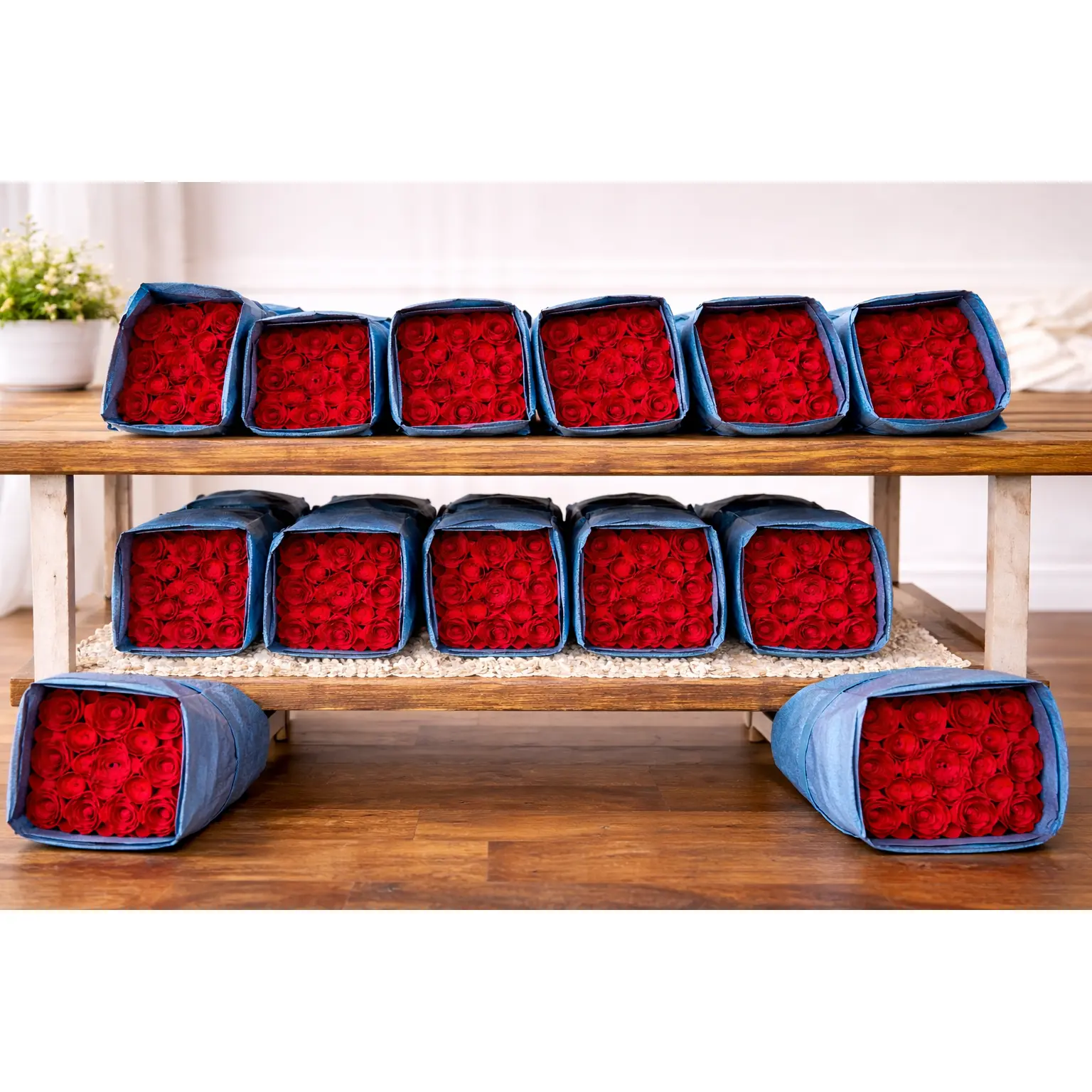 100 Farm-Fresh Red Freedom Roses – Premium Wholesale Bundle – FedEx Priority Overnight