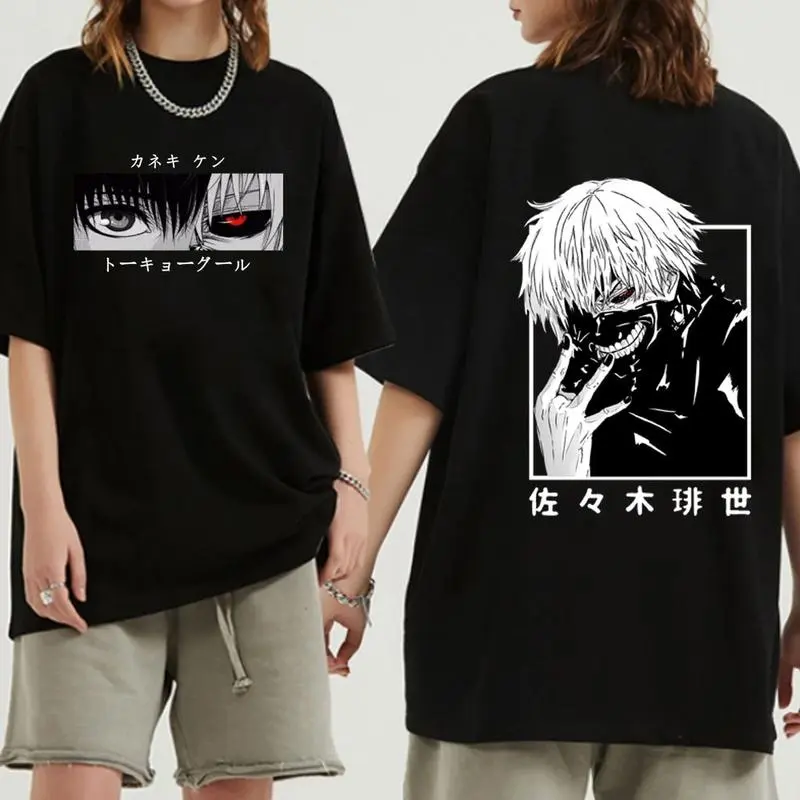 Japanese Anime Kaneki Ken Shirt T Ghoul T-shirt Men Kawaii Manga Graphic Tees Fashion Tshirt T-shirts, Sweater, Hoodies – Suitable for All Genders