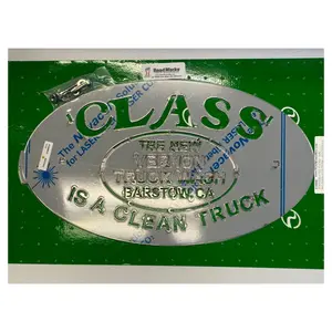 RoadWorks - Stainless Steel Mudflap Class Is a Clean Truck Logo Cutout