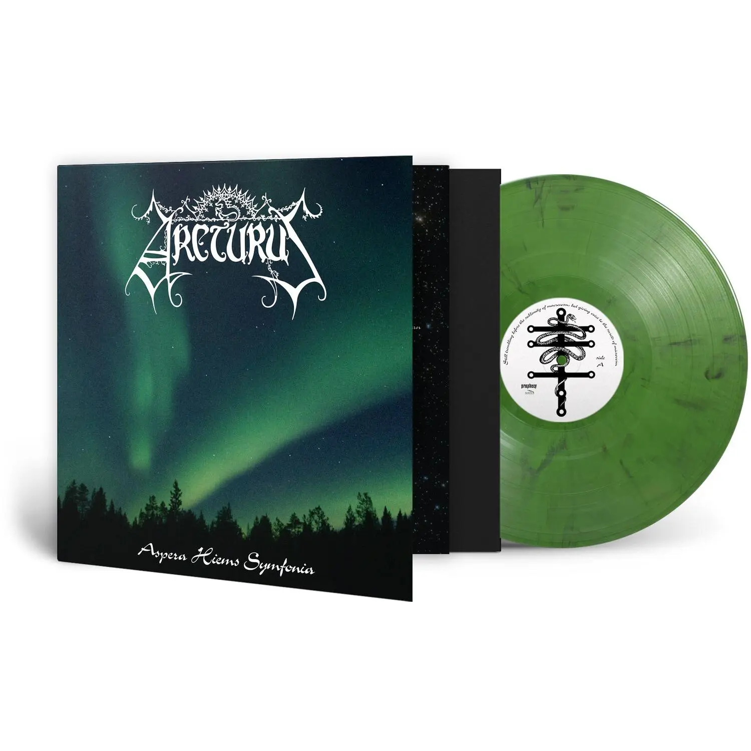 Arcturus - Aspera Hiems Symfonia  [VINYL RECORD - LP] Black, Colored Vinyl, Gatefold LP Jacket, Green, Ltd Ed, 140 Gram Vinyl, Reissue