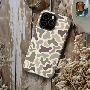 Light Retro Duck Camo, Tough Phone Cases, Multiple Phone Styles, and, Camouflage, Hunting, Hunt, Outdoors, Duck, Deer Compatible with Samsung Galaxy S25