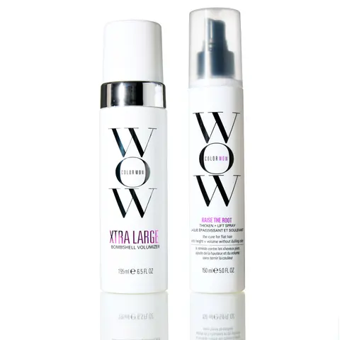 Color Wow Big Bombshell Hair Bundle | Hair Volume Mousse + Root Lift Spray for Fine Hair | Volumizing Duo for Big, Bouncy Blowout Volume
