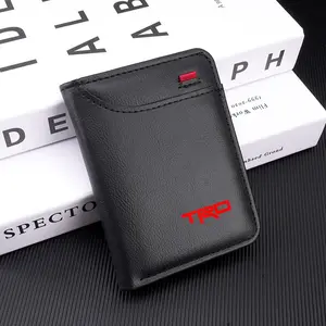 PU Leather Car Wallet Mini Credit Card Bag, Universal Fit for Toyota Models, Durable and Stylish Accessory for Daily Use