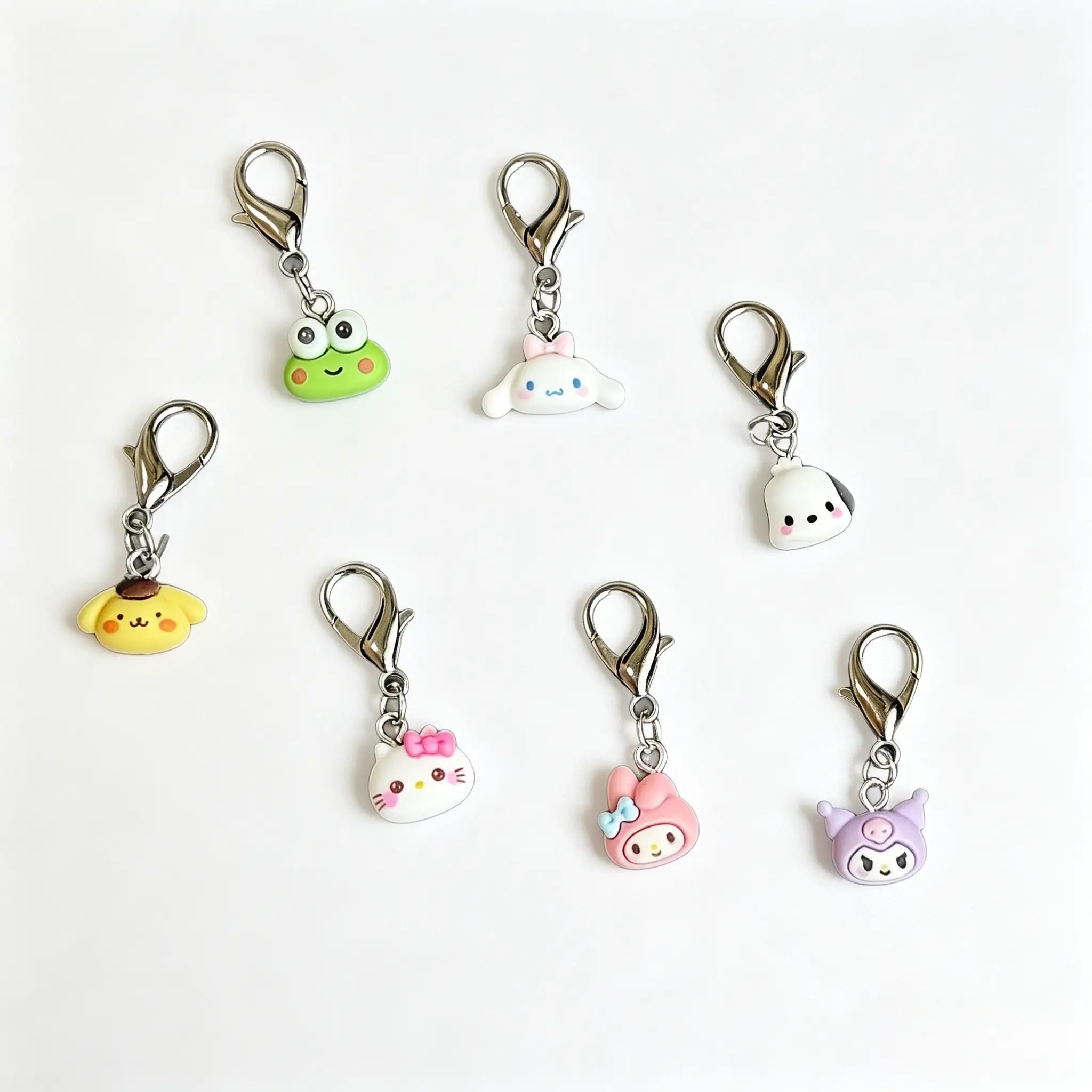 Trending Sanrio Adorable Shoe Clip Keychain Stylish DIY Decor Charm for Footwear & Backpacks