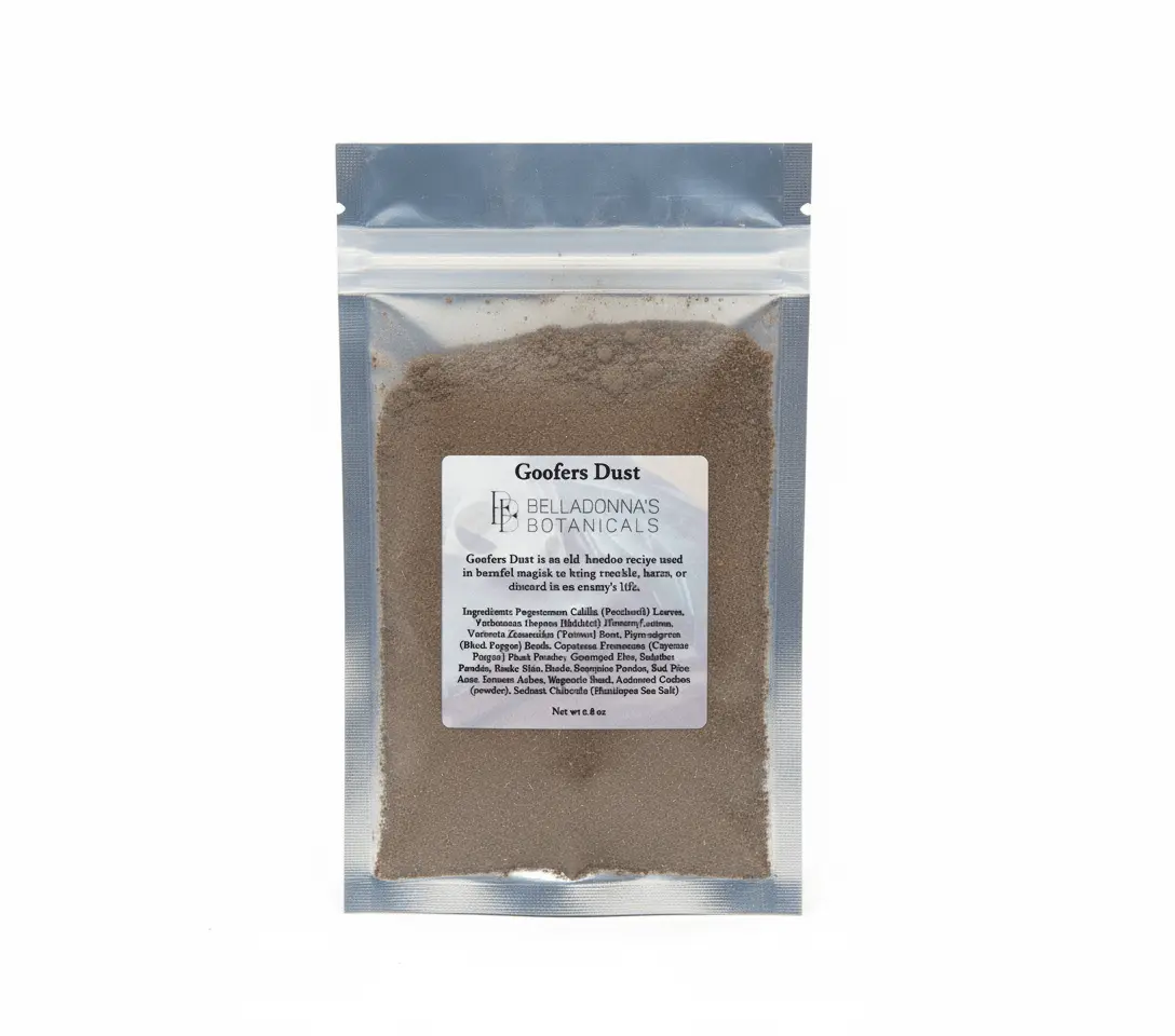 Belladonna's Botanicals Goofers Dust 1 oz Traditional Sachet Powder for Ritual Use Crossing & Boundary Enforcement