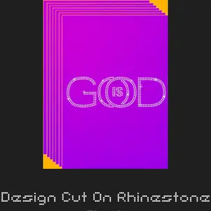 God Is Good Rhinestone Template on Magic Flock - Add Your Own Rhinestone Combinations
