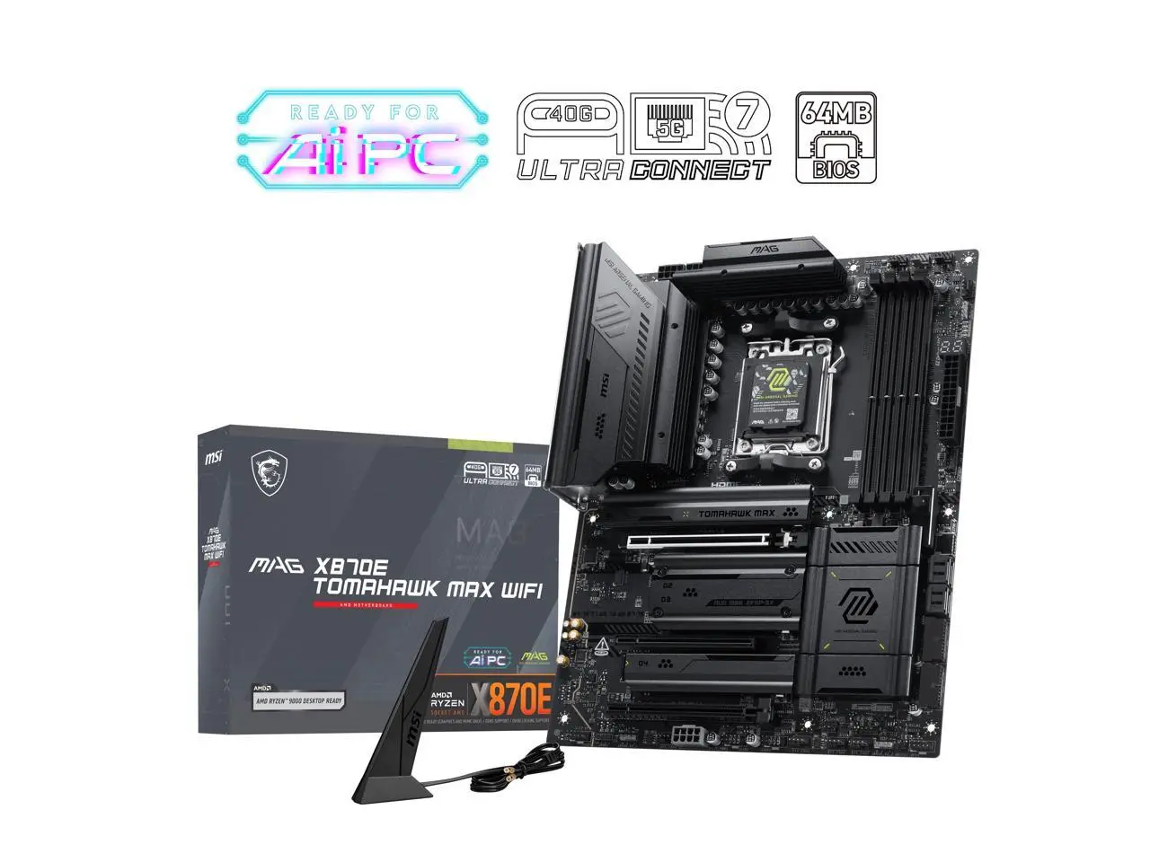 MSI MAG X870E TOMAHAWK MAX WIFI AM5 AMD X870E Motherboard MSI MAG X870E TOMAHAWK MAX WIFI AM5 AMD X870E Motherboard