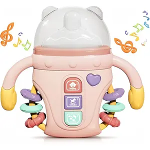 3pcs Music Youngsters Bottle Set, 2 Replaceable Soothing Items with Rhythmic Light And Sounds Music, Youngsters Soothing Item Youngsters's Comfort Toy, Gifts for Pregnant