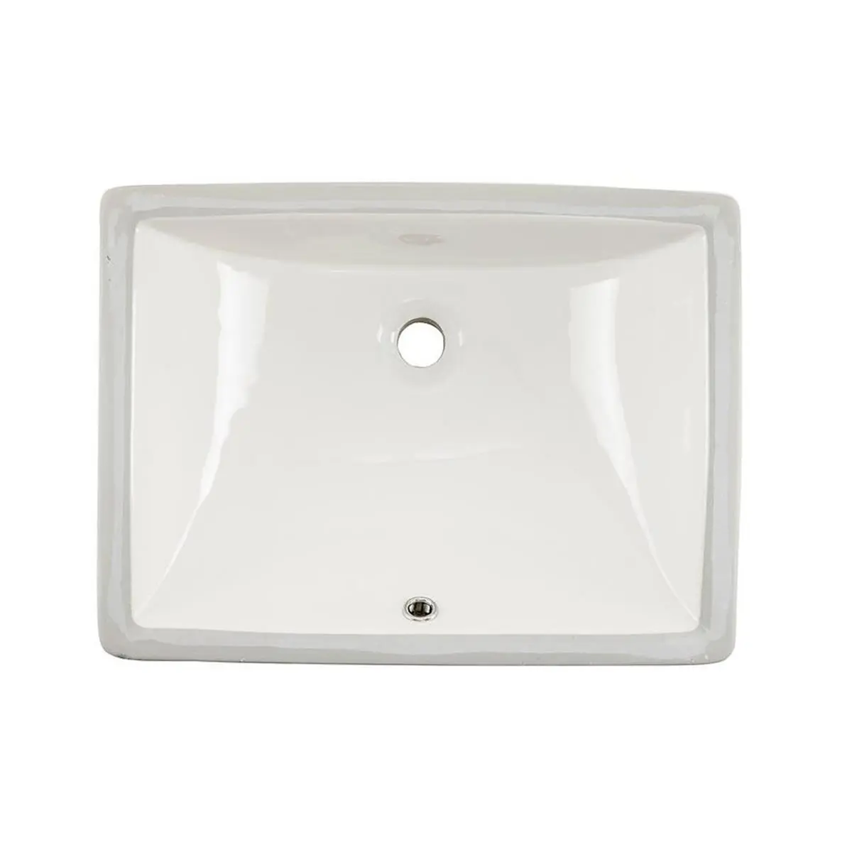 212 MAIN Wells Sinkware RTU2015-6B 20 in. Rectangular Undermount Single Bowl Bathroom Sink, Bisque Finish, Ada-Compliant, Includes Mounting Hardware