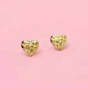 Heart Nugget Earrings