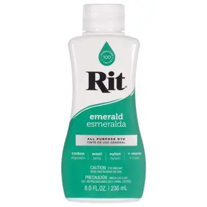 Rit Emerald  8 oz Liquid Fabric Dye for Clothing Décor & Crafts