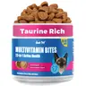 JUST TRY Cat 23 in 1 Multivitamin Bites Chicken Flavor Overall Health Support, Heart Health Care, with Taurine & Lysine, Cat Supplements for Indoor & Senior Cat, 300Bites 6.35 OZ #sohochic