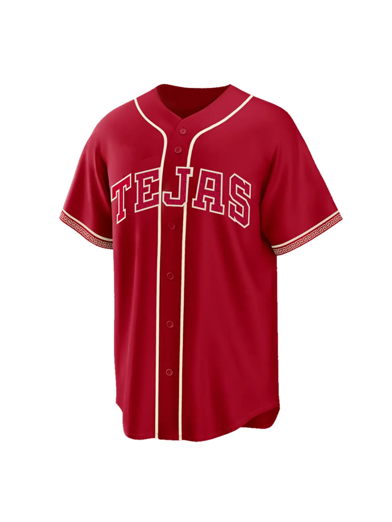 Men's Vintage Embroidered Loose-Fit V Neck Short Sleeve Baseball Jersey, Throwback Jersey, Sporty Training Top for All Seasons Casual Wear