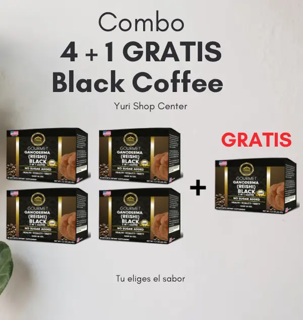 Eternal Ganoderma Black Coffee Paquete de 3 cajas