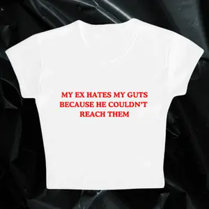 MY EX HATES MY GUTS baby tee