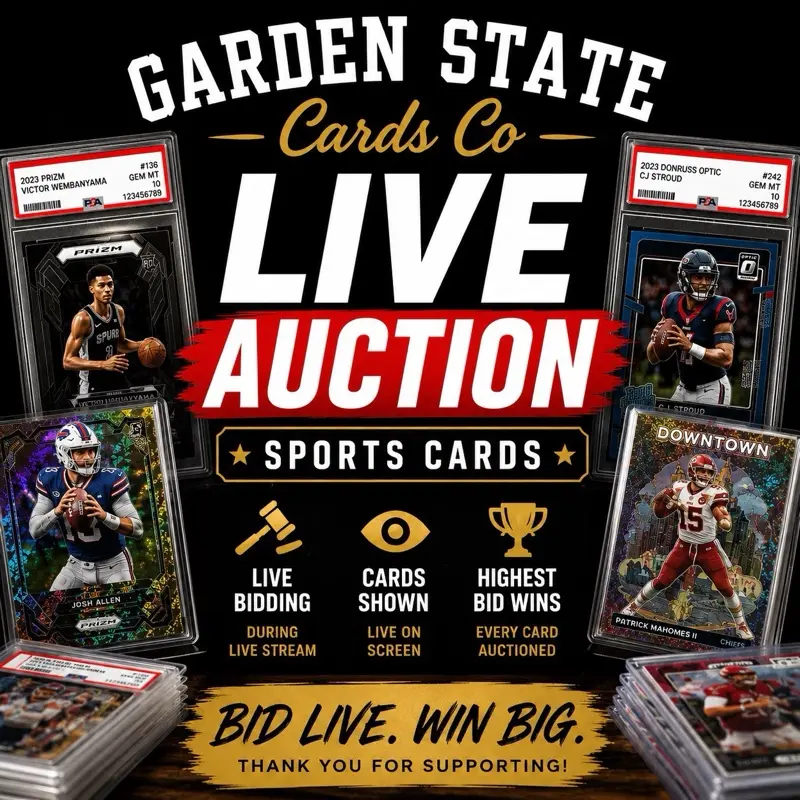 Sports Trading Cards for Auction