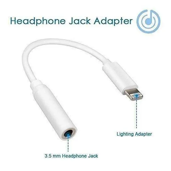 Lightning to 3.5mm Headphone Jack Adapter for iPhone 7 8 PLUS X Xs Max
