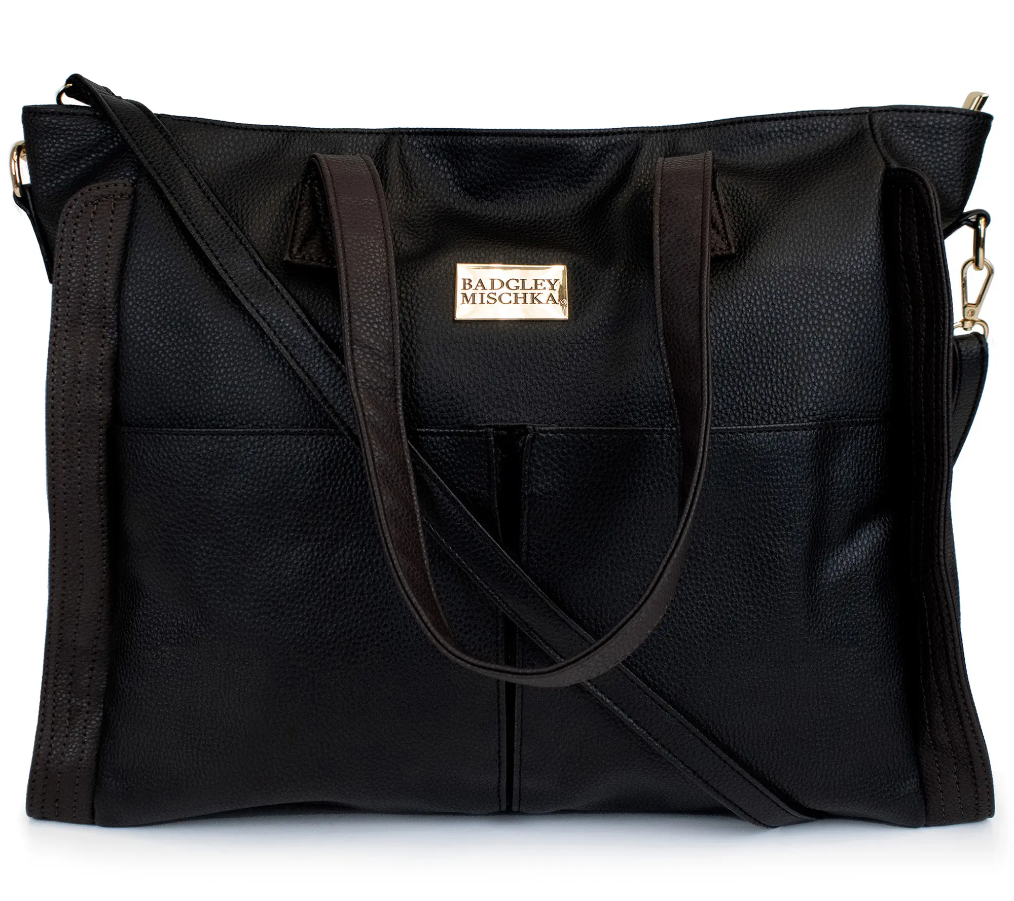 Badgley Mischka Rose XL Vegan Leather Travel Tote Weekend Bag