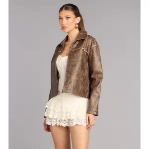Cool It Cowgirl Faux Leather Jacket