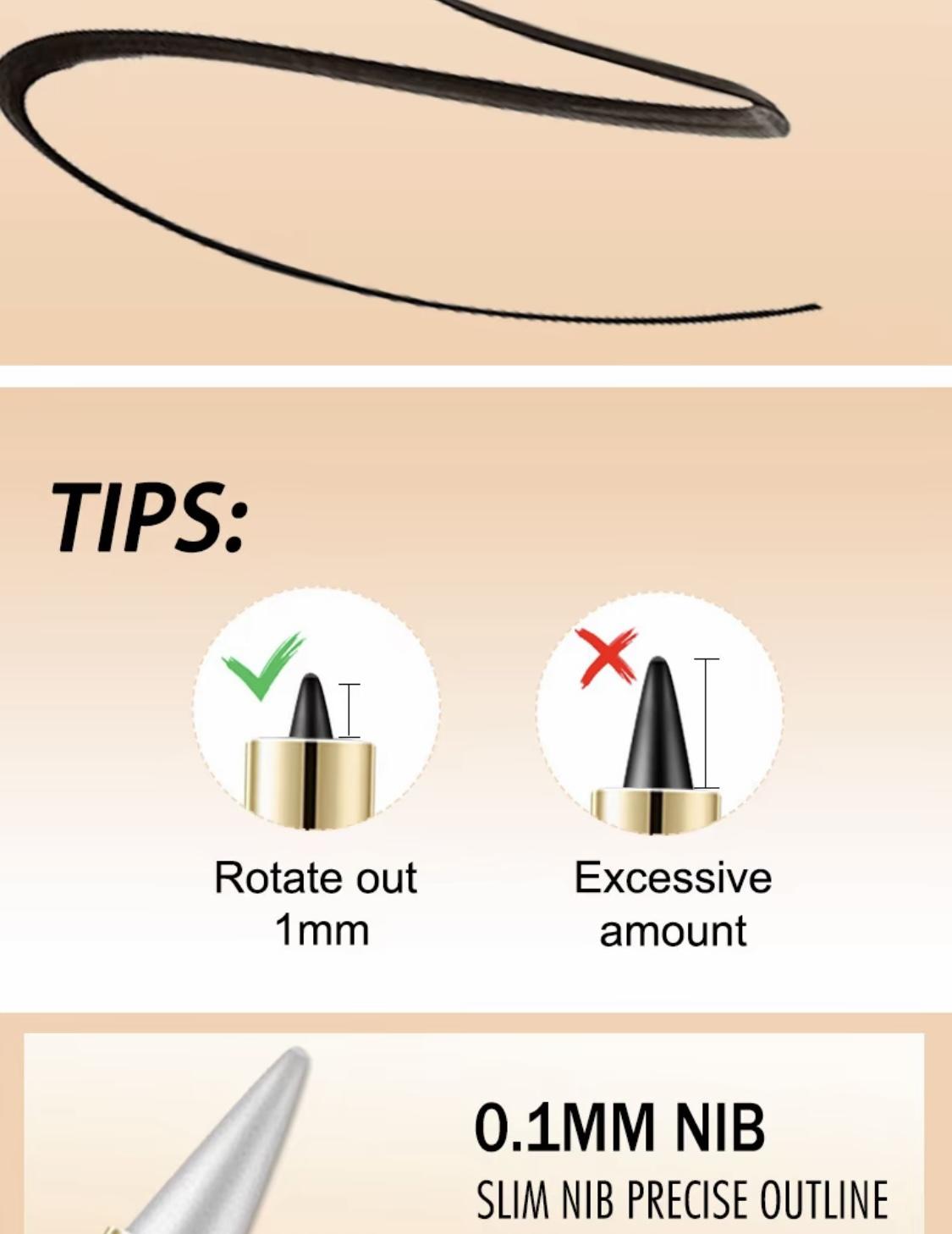 2Pcs Gel Eyeliner Pencil,Quick-drying Eye Black crayon matte Eyeliner Cream Eyeliner,Cat Eye MakeupStencil,Smoky Eyeshadow Palette Goth Halloween Makeup Kit,girl's favorite Valentine's Day makeup gift.