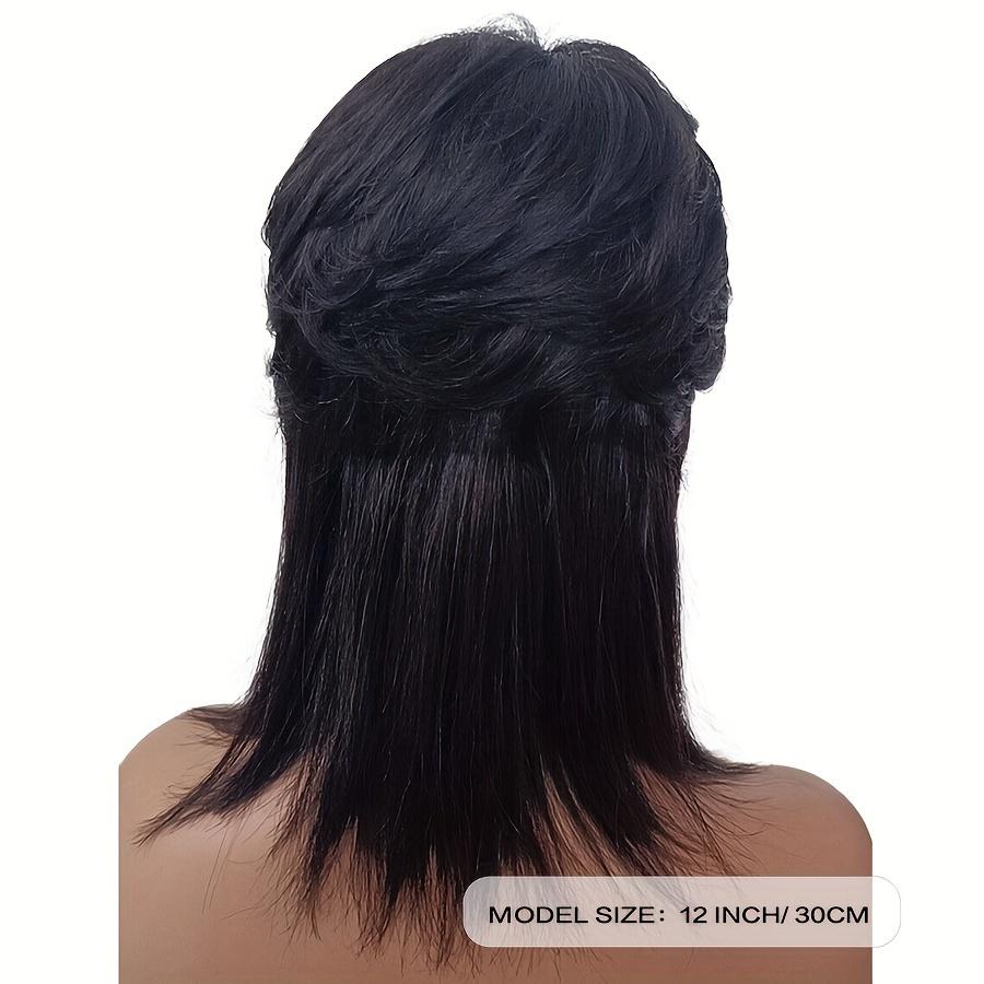 Short Pixie Cut Synthetic Wigs With Bangs For Women COS WIG Mullet Wig Fashionable For Daily Use Party