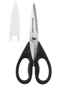 Kitchen Shears with Protective Sheath, Durable Stainless Steel Scissors, Dishwasher Safe, Soft Grip Comfort Handle