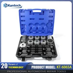37PCS Master Bushing Removal & Installation Tool Kit, Universal Press Sleeve Set for Automotive Control Arm Suspension Rubber Iron Bushing Service KT-6065A