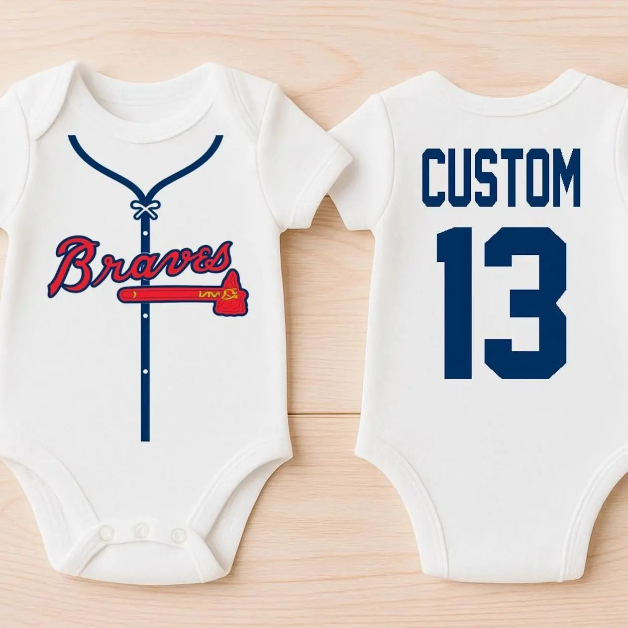 Custom Baseball Baby Bodysuit, Personalized Toddler Baseball Jersey, Infant Sports Shirt, Family Gift KO7
