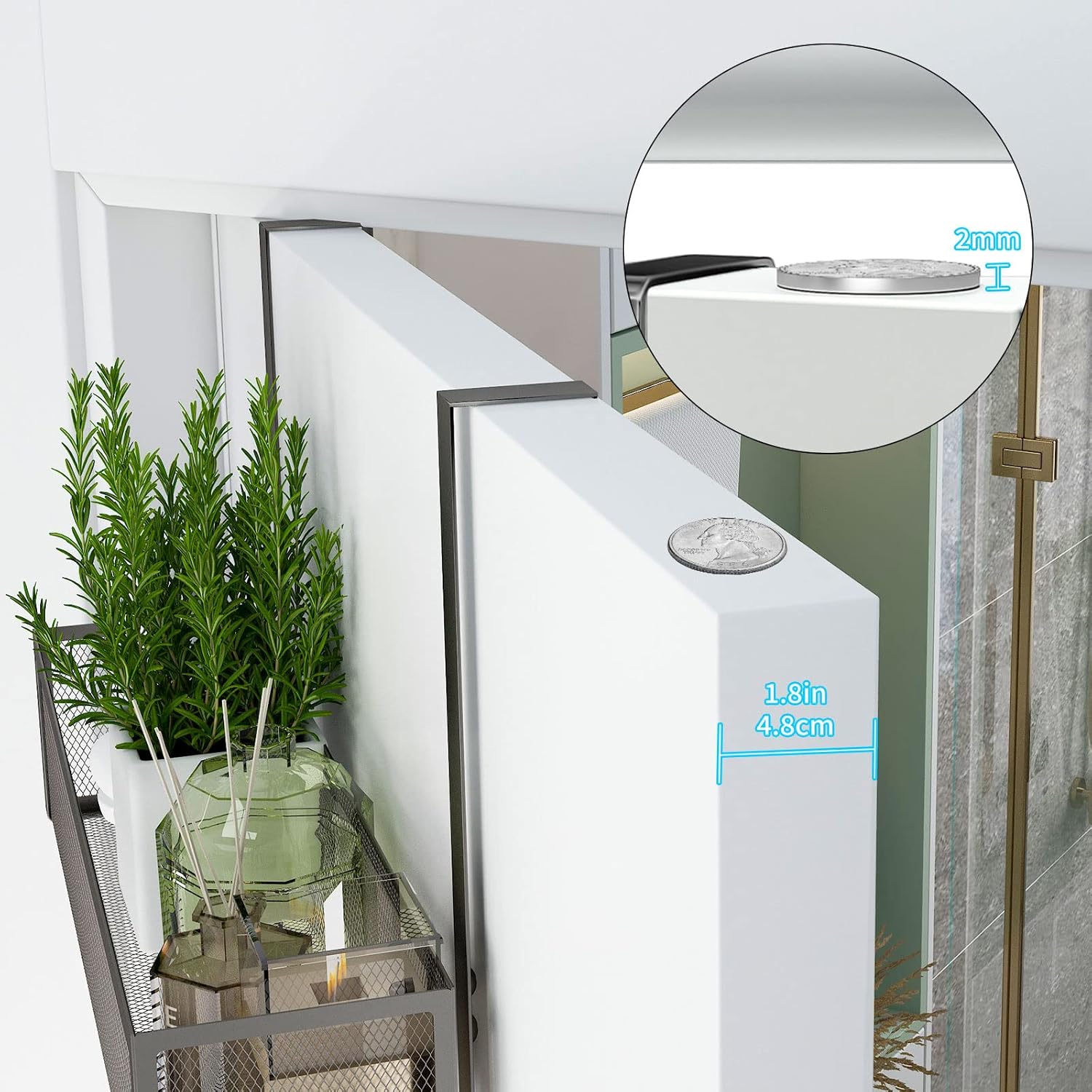 Over The Door Hooks Organizer 3 Tier, Heavy Duty Coat Rack Door Hanger Storage with Towel Rack, Back of Door Organizer for Bathroom Bedroom Kitchen Office